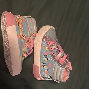 Kids Cartoon Sneakers - Pink and Blue